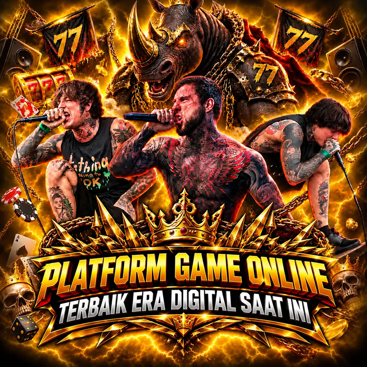 Thumbnail 1 of 3, Poster, Flick778 : MMORPG dan Guild Mengasah Kerja Sama Tim Online designed and sold by Flick778.
